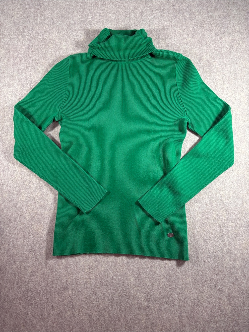 Lauren Ralph Lauren Women’s Kelly Green Ribbed Turtleneck Sweater EUC Size L